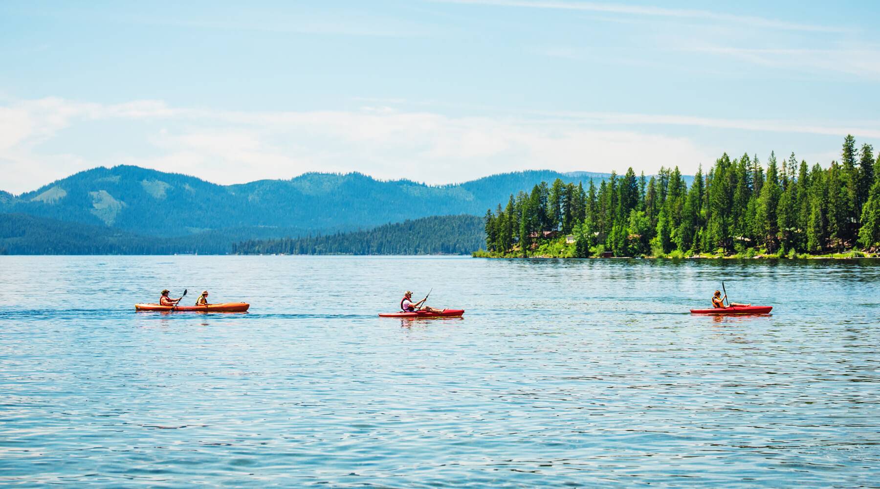 Kayaking, Priest Lake State Park, Coolin. Photo Credit: Idaho Tourism