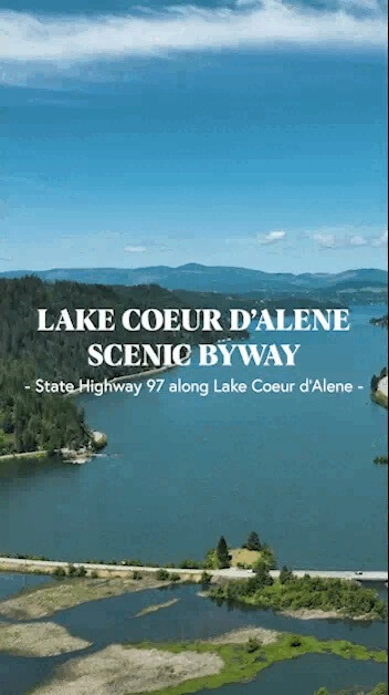 Thumbnail of the animated gif of Lake Coeur d'Alene Scenic Byway.