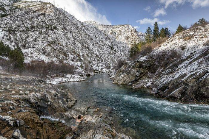 scenic winter river