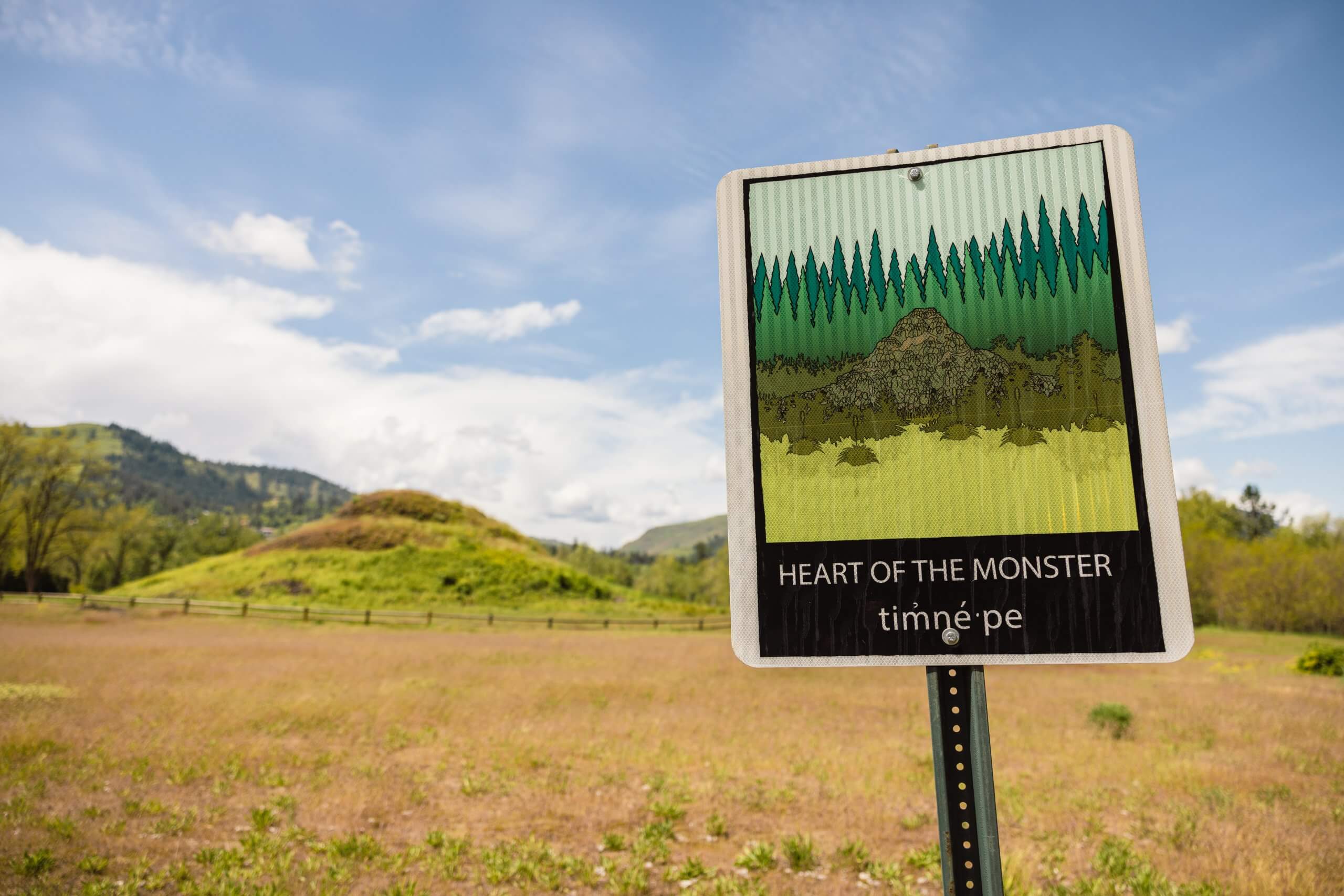 Signage for the Heart of the Monster.