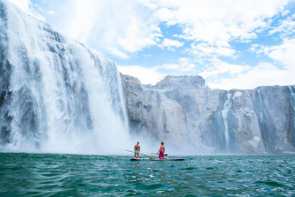 Stand Up Paddle Boarding, Shoshone Falls, Twin Falls. Photo Credit: Idaho Tourism