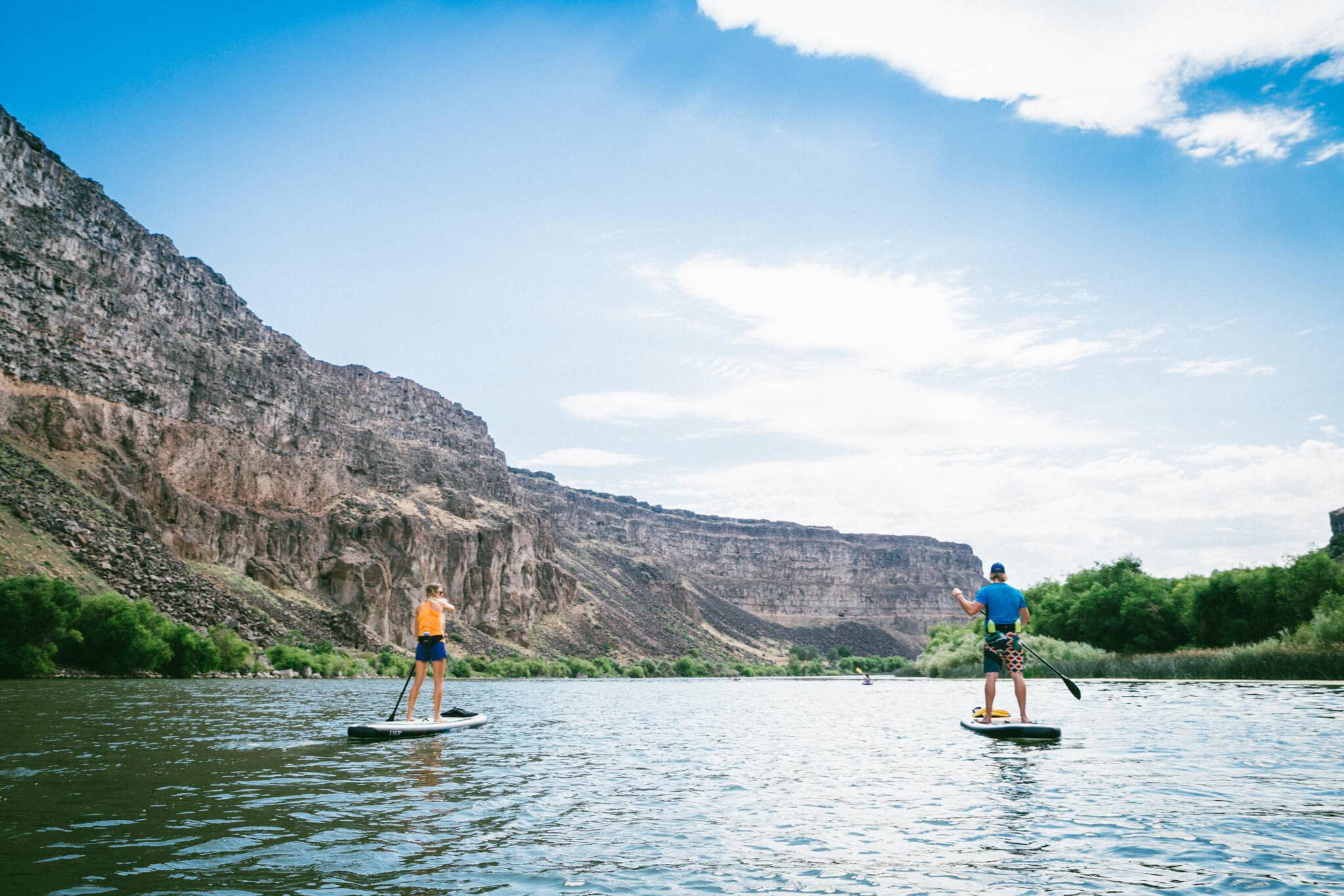 Stand Up Paddle Boarding, Snake River, Twin Falls. Photo Credit: Idaho Tourism